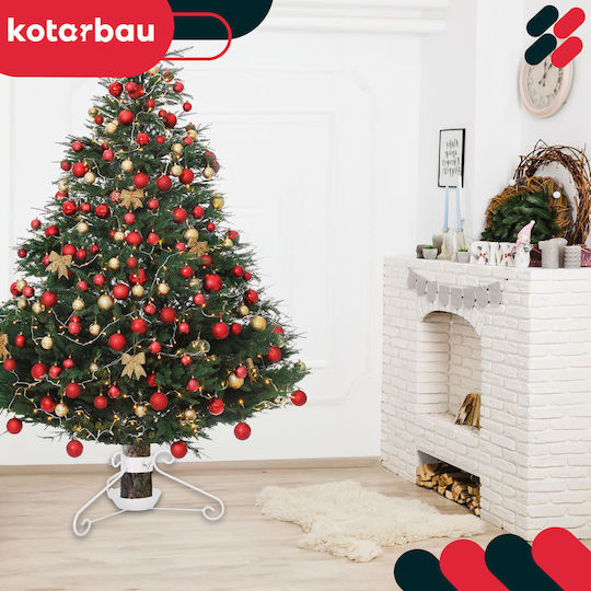 Kotarbau Weihnachtsbaumständer Metall Weiß M23xH52xΦ10cm