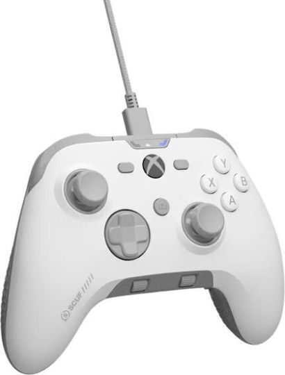 SCUF Valor TMR Ασύρματο Gamepad με Hall Effect Sticks για PC Λευκό
