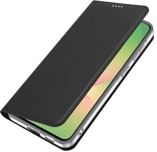 Dux Ducis Skin Book Калъф от Изкуствена Кожа / Силикон Черен Galaxy A57
