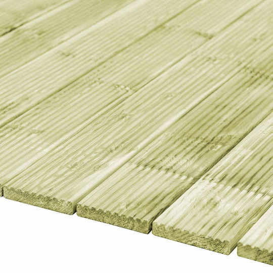 vidaXL Material for Garden Flooring from Wood 100x14.5cm 8 Pieces