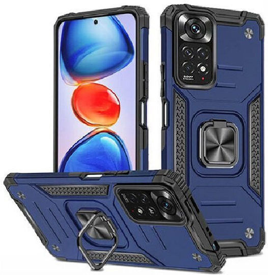 Armor Ringstand Back Cover Πλαστικό Μπλε (Redmi Note 11 / 11S 4G)