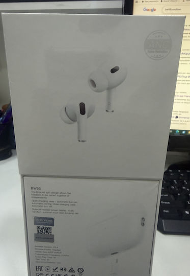 Borofone BW93 In-Ear Bluetooth Kopfhörer mit Ladekoffer Weiß