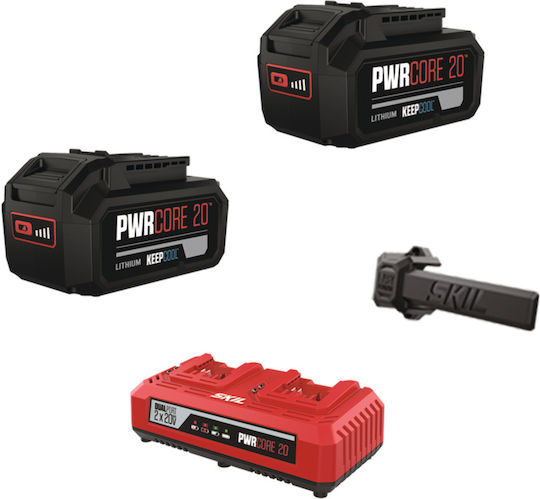 Skil 0130 CA & 0230 CA Σετ Χλοοκοπτικό 20V με 2 Μπαταρίες 4Ah