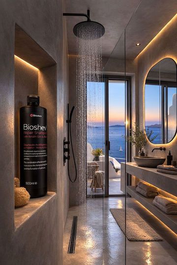 Bioshev Professional Repair Silk & Aloe Shampoos Reconstruction/Nourishment & Smoothing for All Hair Types 500ml