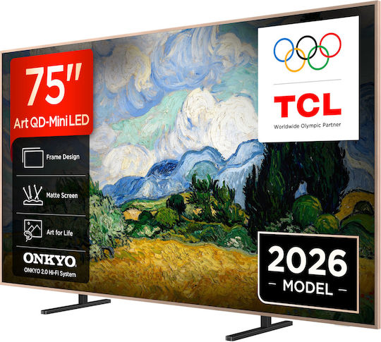 TCL Smart Fernseher 75" 4K Ultra HD QD-Mini LED A400 Pro Art HDR (2026) 75A400 Pro