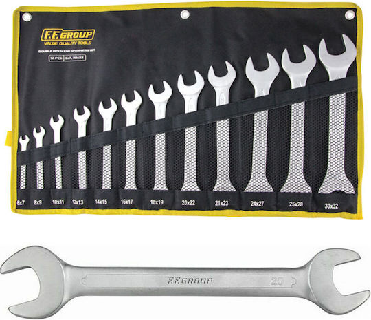 FFG Set 12 German Wrenches with Socket Size 7-32mm
