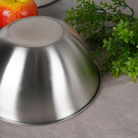 Excellent Houseware Stainless Steel Mixing Bowl Capacity 1.2lt with Diameter 18cm and Height 8cm.