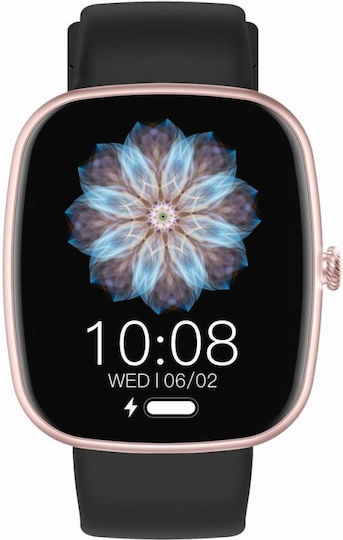 Gravity Gt18-1 Smartwatch Pink + Black Strap