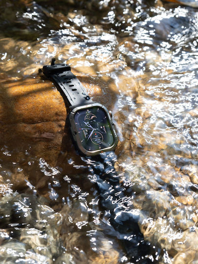AGM Legion 3 Αδιάβροχο Smartwatch με Παλμογράφο (Μαύρο)