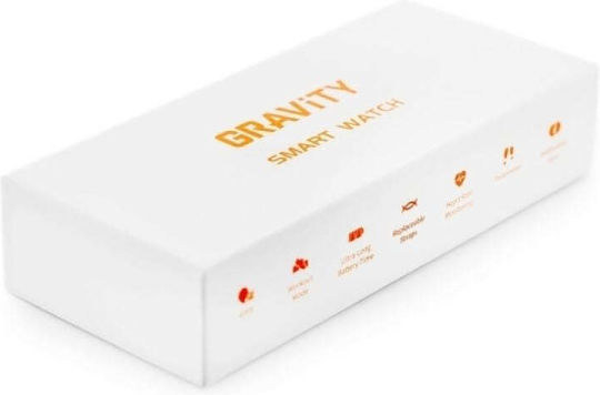 Smartwatch Gravity Rose Gold Black Gt25-3