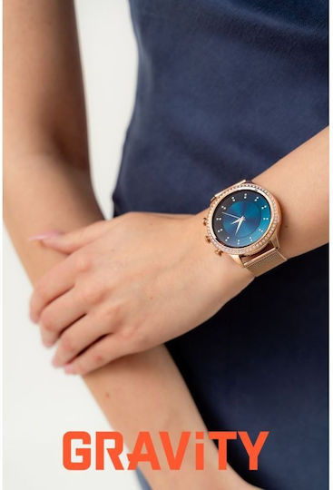 Gravity Smartwatch Rose Gold Strap Bracelet Gt5-8