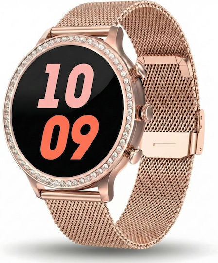 Gravity Smartwatch Pink Gold Strap Bracelet Gt5-7
