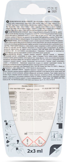 Aromatic Mașină Vanilie / Nucă de cocos / Fructe tropicale 3ml 1buc