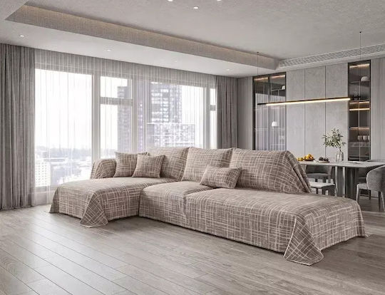 Pearl Home & Baby Soofa Sesselüberwurf Jacquard 170x130cm Braun