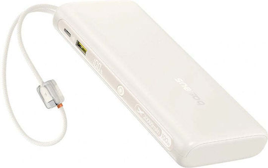 Baseus EnerFill FC41 Power Bank 20000mAh 100W with USB-A Port and USB-C Port Beige