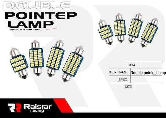 Raistar Λάμπες Αυτοκινήτου LED 6000K Ψυχρό Λευκό 12V 2τμχ