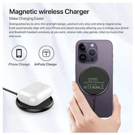 Choetech Magsafe Charger 15W Black (T697-F)