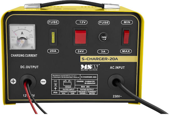 MSW Batterieladegerät Für Auto & Lastkraftwagen 12/24V 12A