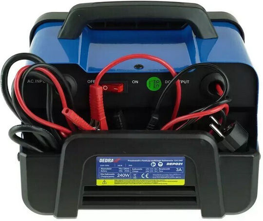 Dedra Car and Truck Battery Charger 12/24V