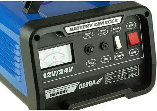 Dedra Car and Truck Battery Charger 12/24V