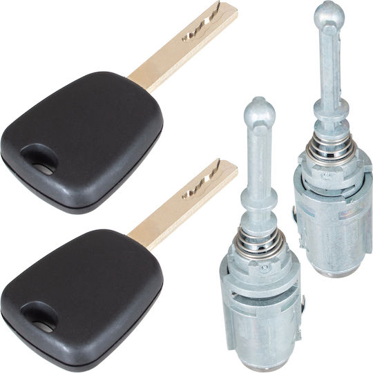Citroen C2 03-12 Front Door Lock Inserts L+r 2pcs Set