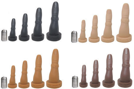 Large Finger Gape Silicone Just One Finger Large Platinum Silicone Gape Dildo 28 Cm Natural