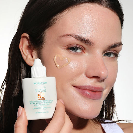 Seventeen City Shade Слънцезащитен Крем За Лице SPF50 С Цвят 35ml