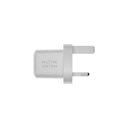 Native Union Φορτιστής Χωρίς Καλώδιο GaN με Θύρα USB-C 30W Power Delivery Λευκός (Fast UK)