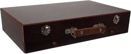Комплект за рисуване дървен 38x23.5см 129 броя