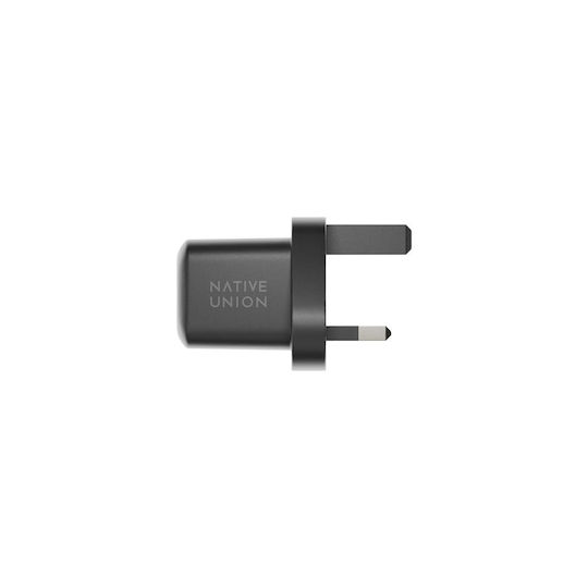 Native Union Φορτιστής GaN με Θύρα USB-C και Καλώδιο USB-C - USB-C 30W Power Delivery Μαύρος (Fast UK)