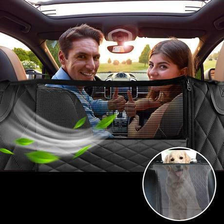 Wasserdichter Sitzbezug für Hunde Auto Reisezubehör Schwarz