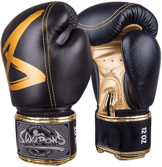 8 Weapons Big 8 Premium Boxing Gloves for Competition Black