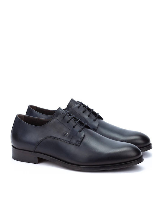 Leder Herrenschuhe Blau 1492-2630Z