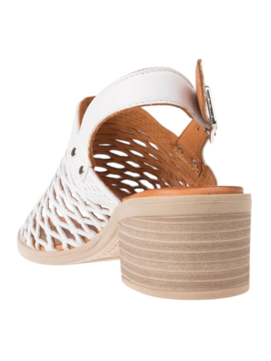 Leather Anatomic White Sandals