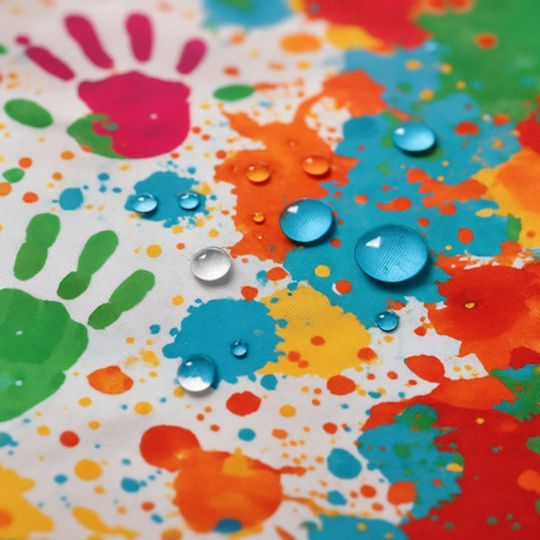 Salopetă De Pictură Impermeabilă Pentru Copii 1-3 Ani Multicoloră