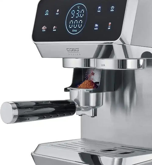 Caso Espressor Automat 1500W Presiune 20 Bar pentru Cappuccino cu Râșniță Gri