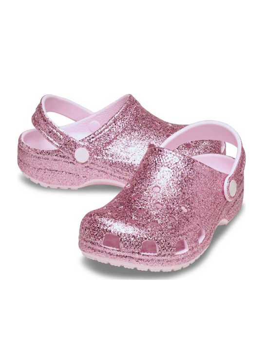 Glitter Παιδικά Ανατομικά Σαμπό Θαλάσσης Ροζ