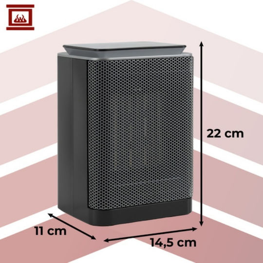 Керамичен Аеротермо За Стая Подов И Стенен Черен 1500W