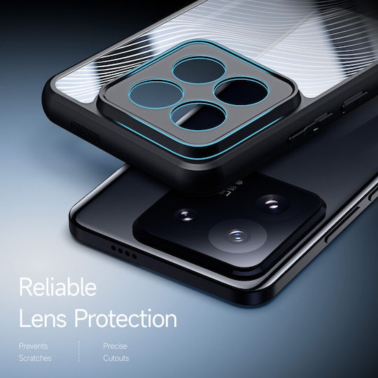 Dux Ducis Xiaomi 14 Pro Aimo Θήκη Πλαίσιο Σιλικόνης Διάφανη Black
