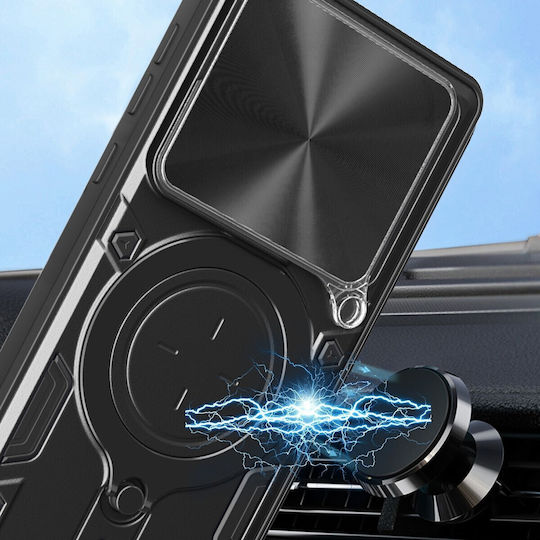 Forcell Xiaomi 14t Pro 5g Camshield Suport Magnetic Husă Rigidă Argintie