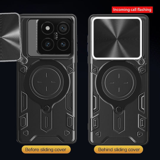 Forcell Xiaomi 14t Pro 5g Camshield Magnetic Holder Θήκη Σκληρή Black