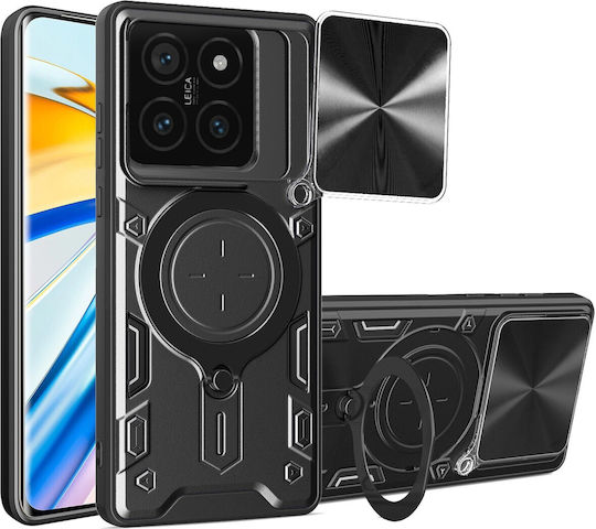Forcell Xiaomi 14t Pro 5g Camshield Magnetic Holder Θήκη Σκληρή Black