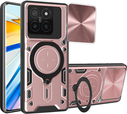 Forcell Xiaomi 14t 5g Camshield Magnetic Holder Hard Case Pink