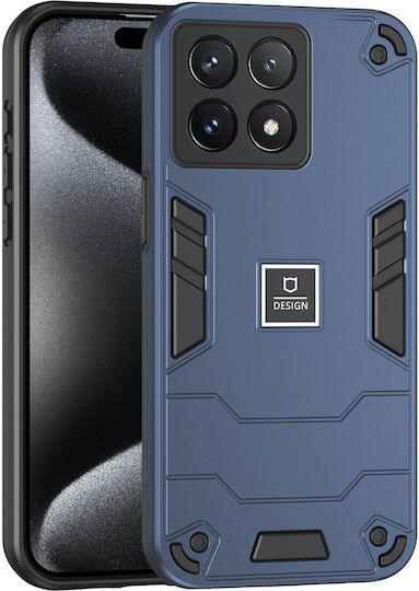 Forcell Xiaomi Poco X6 Pro 5G Rüstung Stoßfest Handyhülle Hart Blau