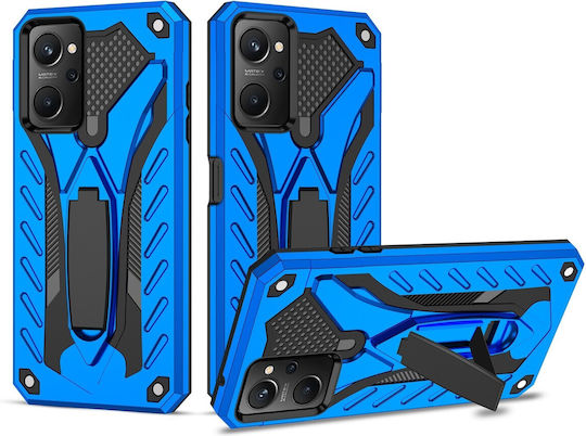 Forcell Realme 9i Armor Stand Твърд Калъф Син