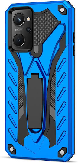 Forcell Realme 9i Armor Stand Твърд Калъф Син