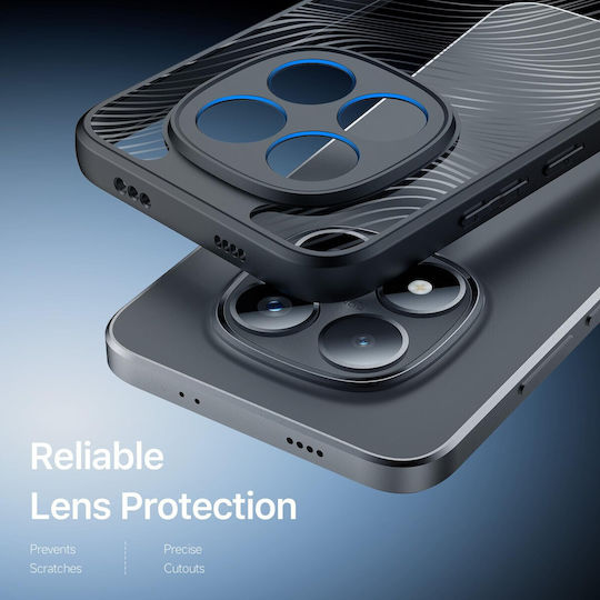 Xiaomi Redmi Note 15 Pro 5G Series TPU + PC Frosted Feel Черен Калъф Силикон