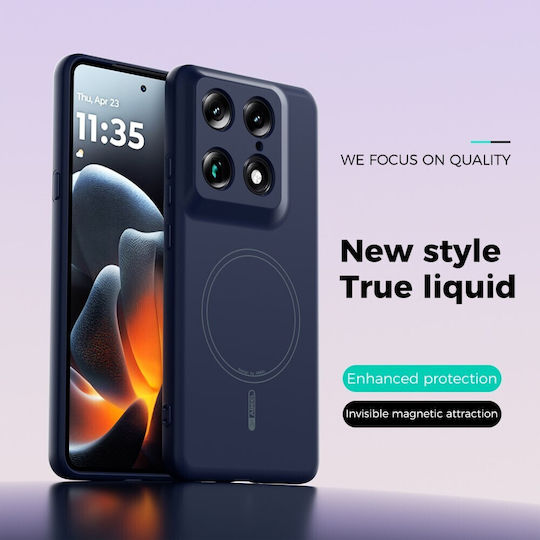 Abeel Liquid Silicone Magsafe Θήκη Σιλικόνης Dark Blue Motorola Signature 5g