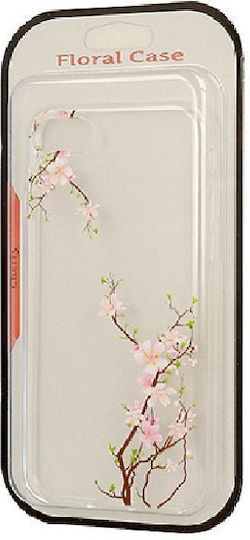 Husă Silicon Tel1 Floral iPhone 11 Pro Max Cherry