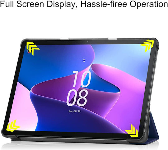 Калъф Lenovo Tab M10 10.1" 3rd Gen Син Custer Texture 3-fold Holder Tablet Case Blue